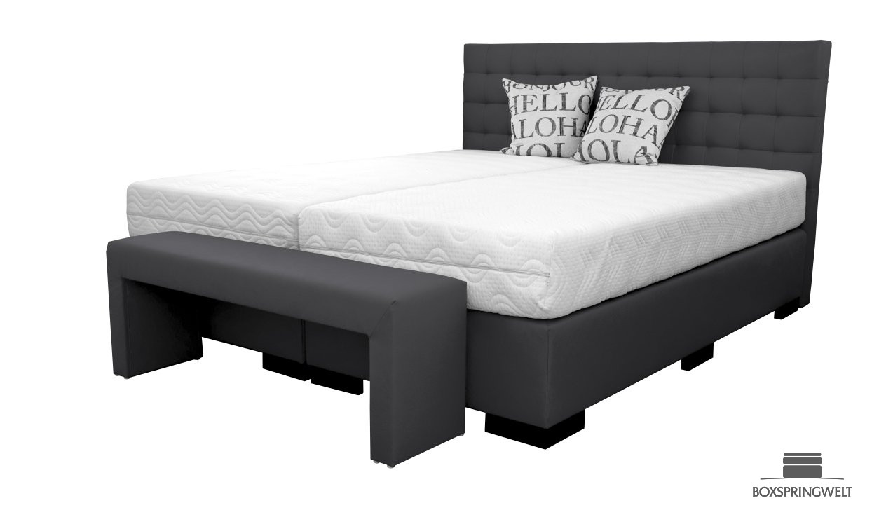 Bettbank mit Boxspringbett 