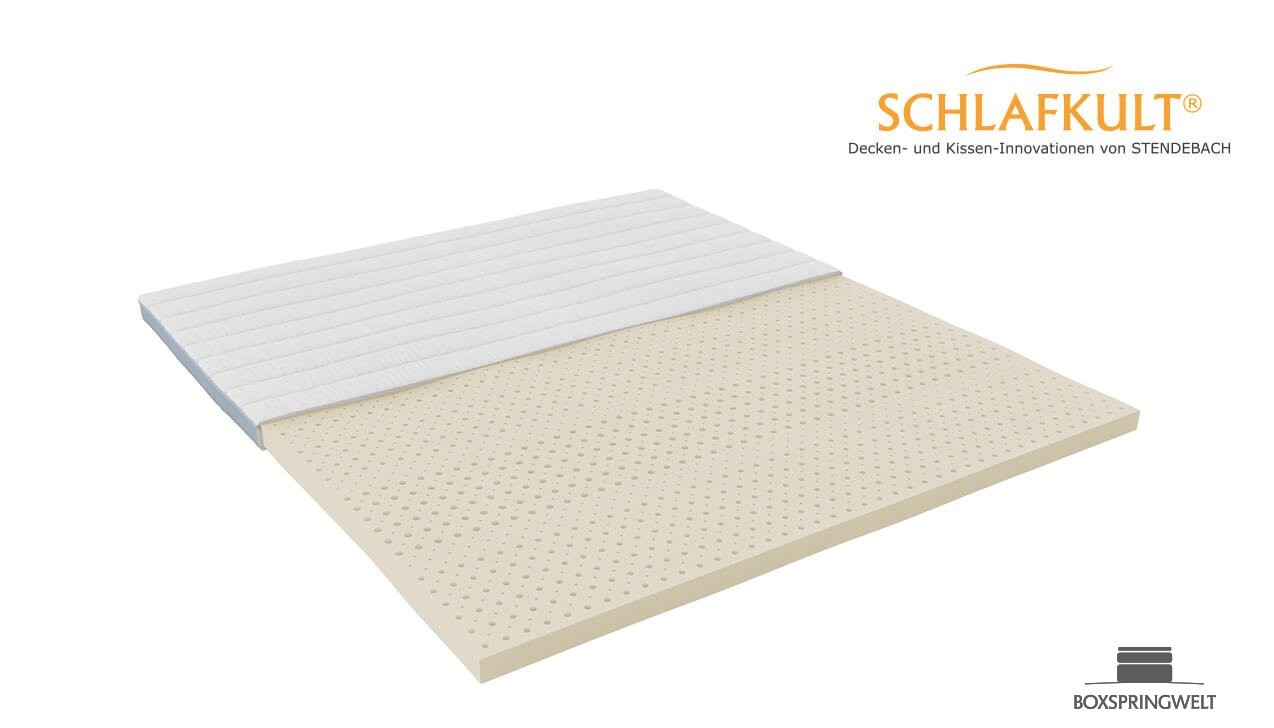 Hochwertiger Klimalatex im Doppeltuchbezug