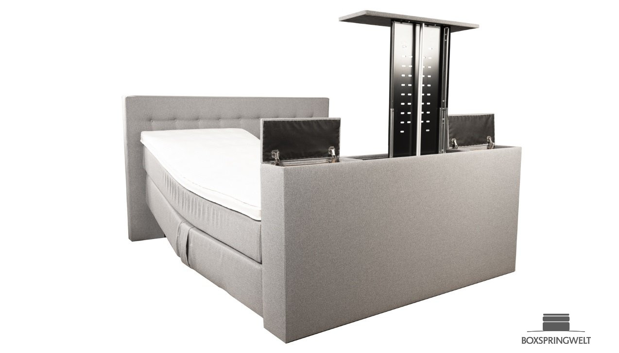 TV Fußteil mit bodentiefen Seitenfächern