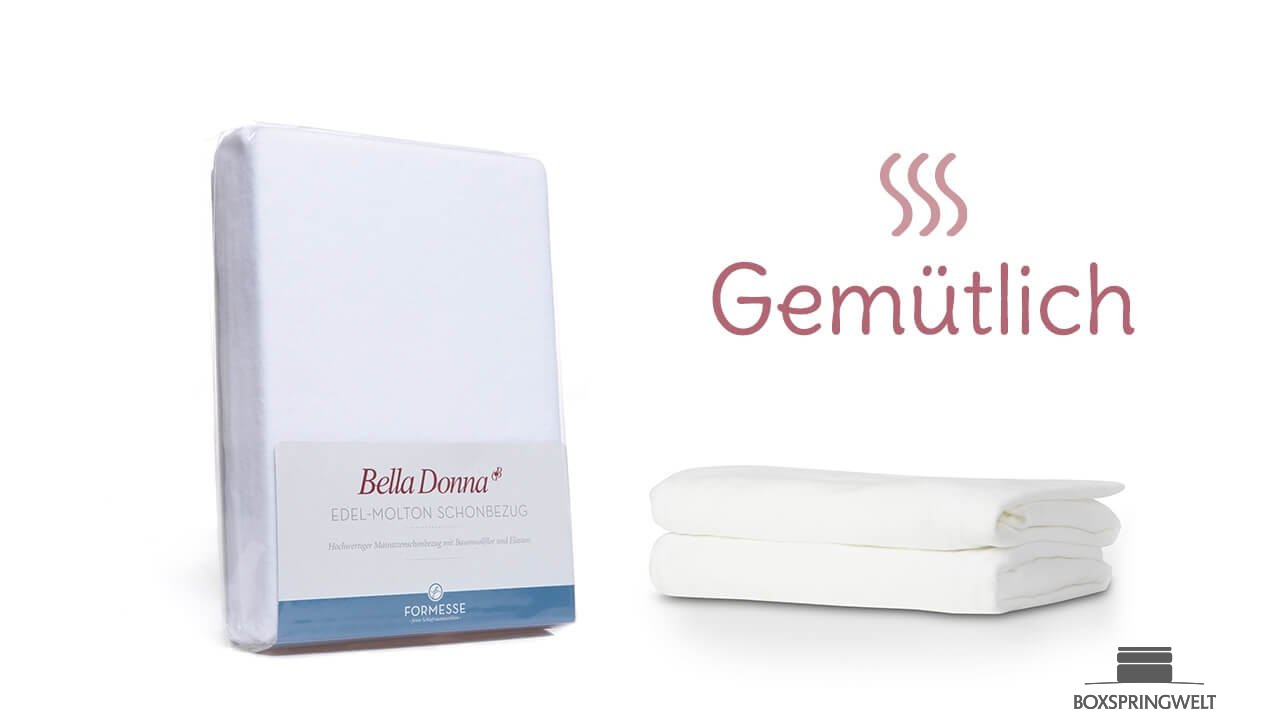 Schonbezug Bella Donna Edel Molton mit gemütlich-weichem Baumwollflor