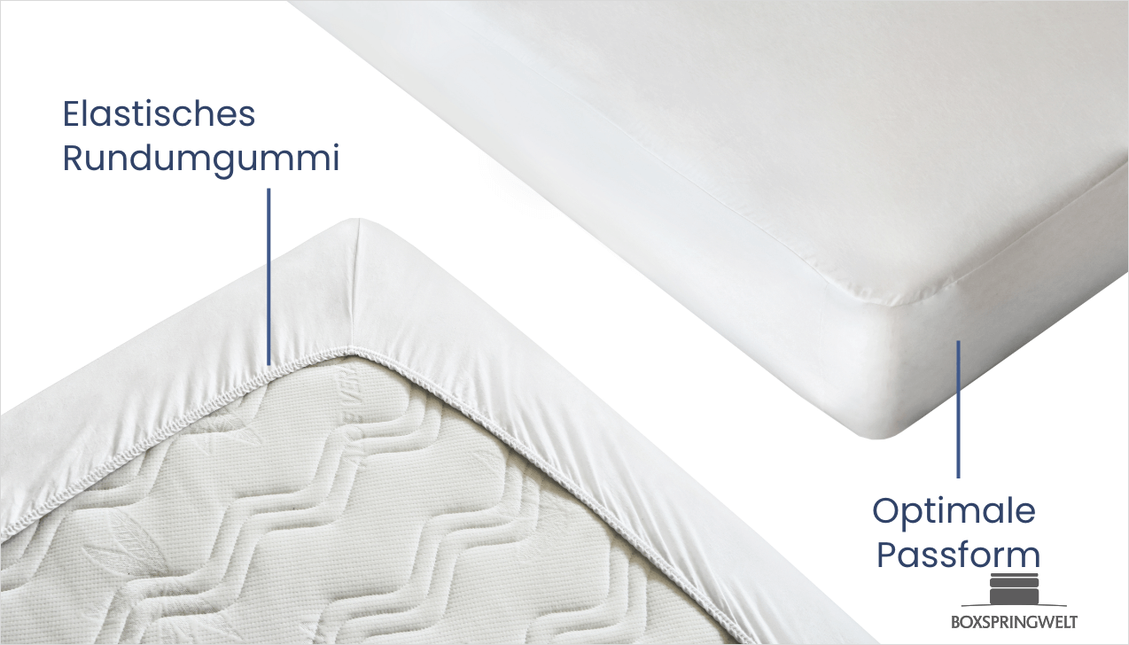 Elastisches Rundumgummi und optimale Passform für besten Schlafkomfort