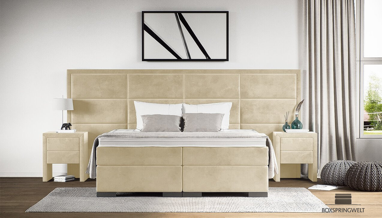 Boxspringbett Vincent in Adore Beige   