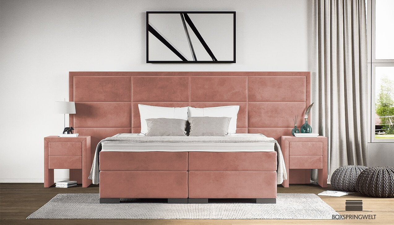 Boxspringbett Vincent in Adore Blossom