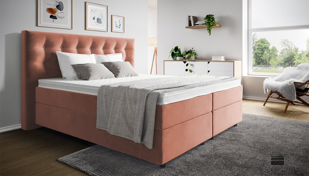 Boxspringbett Paul in Adore Blossom