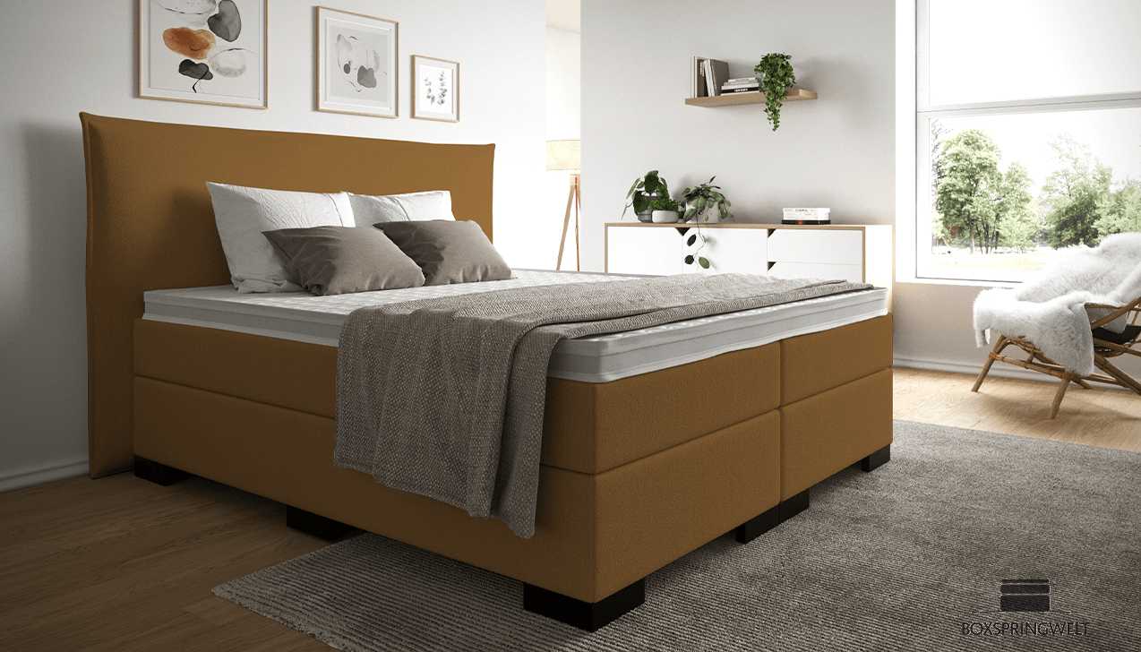 Boxspringbett Paul in Alpine Bronze