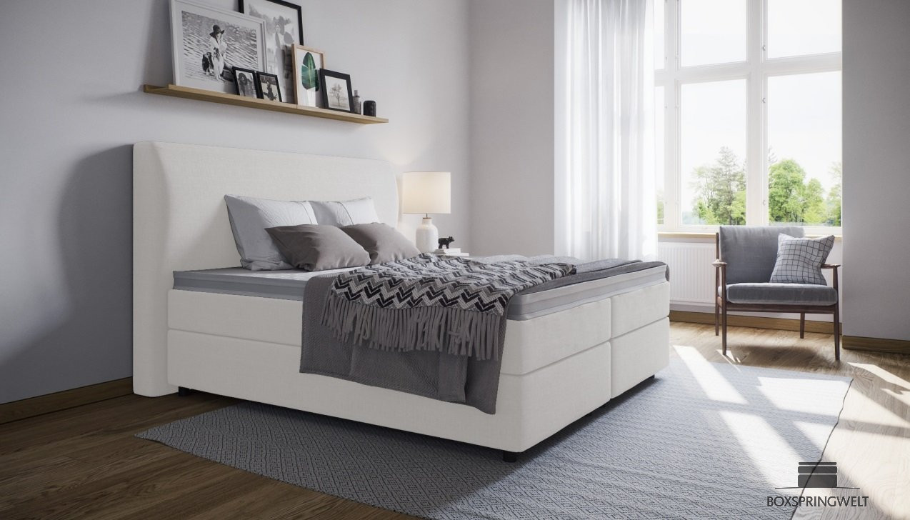 Boxspringbett Charlotte in Mine Cream