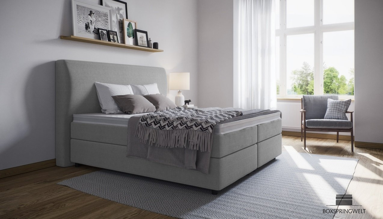 Boxspringbett Charlotte in Mine Dolphin