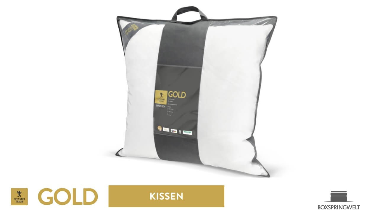 3-Kammerkissen „Gold“ mit Tasche