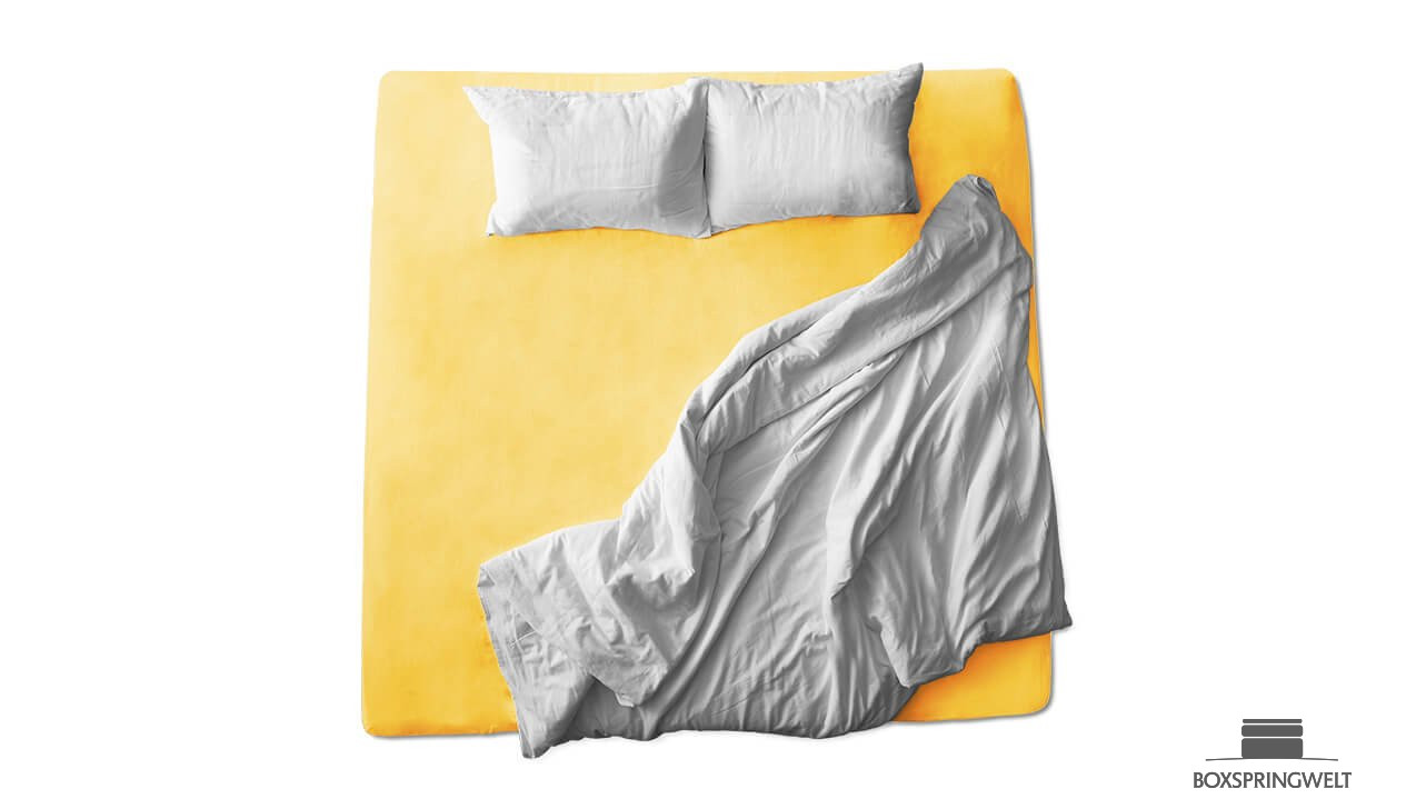 Schaflux Jersey Spannbettlaken in Goldgelb