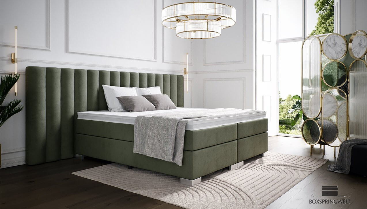 Boxspringbett Diana in Bezug Adore Hunter