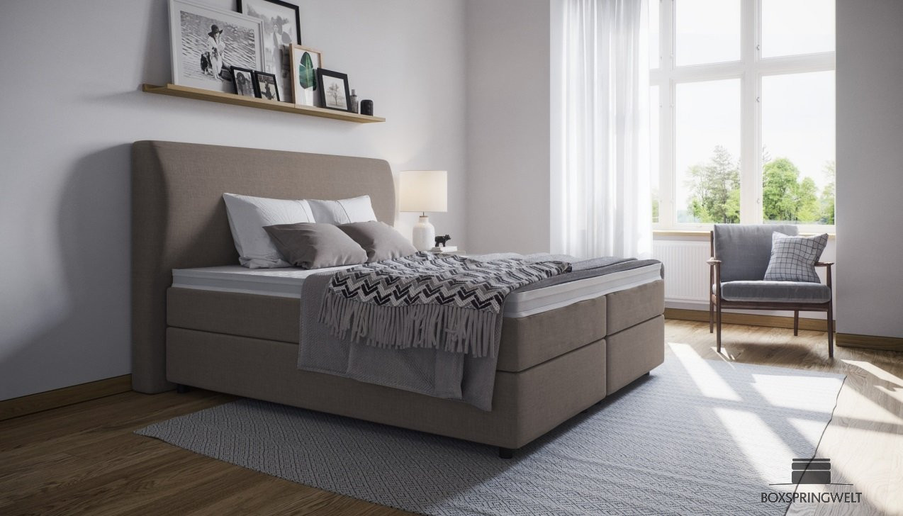 Boxspringbett Charlotte in Mine Liver