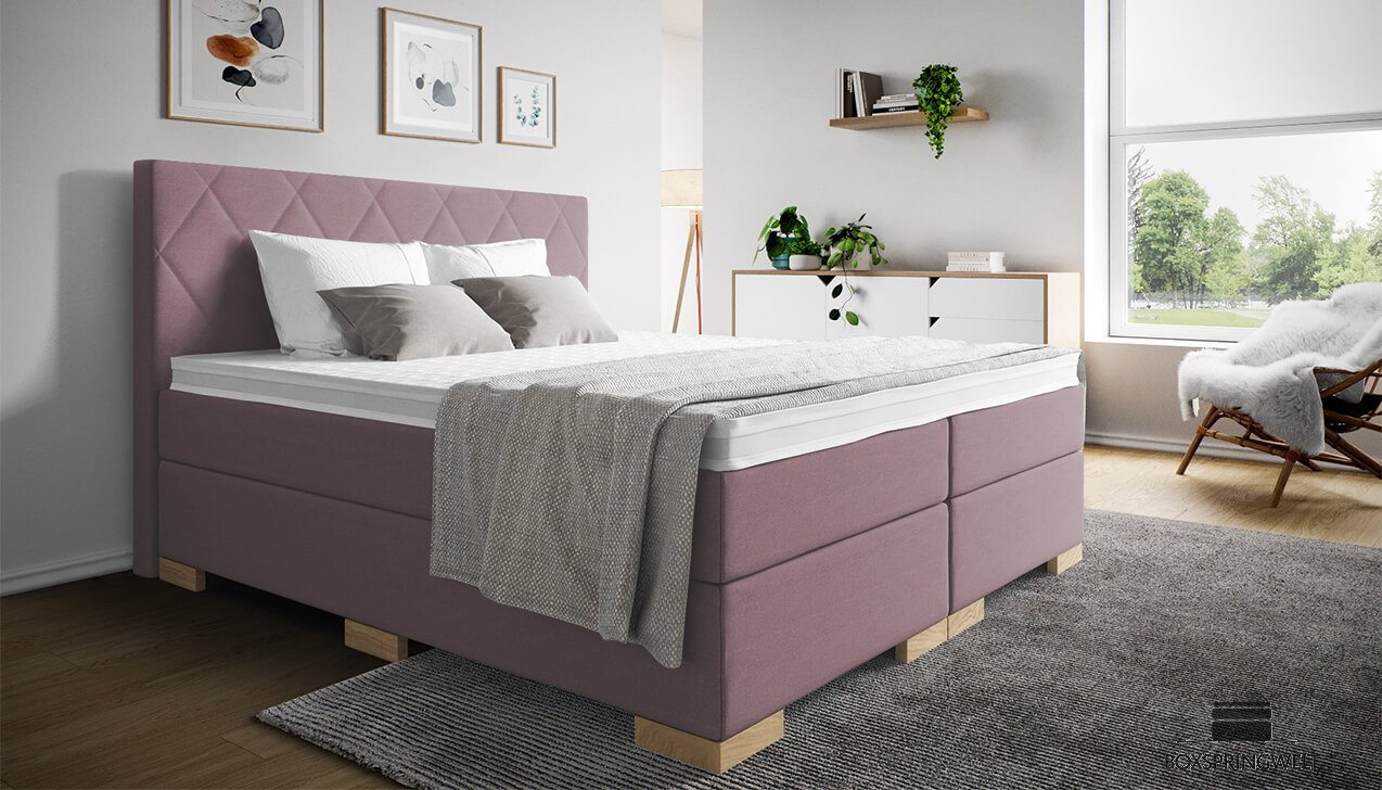 Boxspringbett Paul in Luca Lila