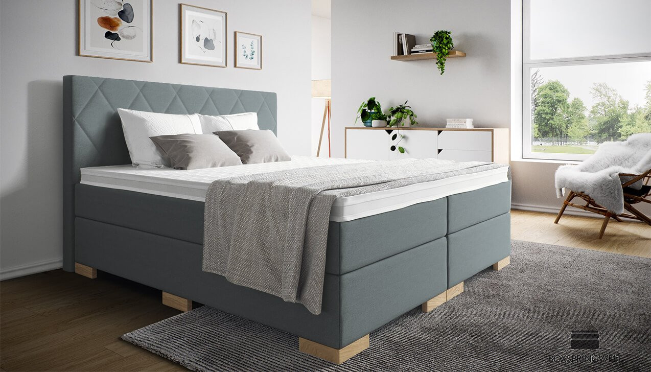 Boxspringbett Paul in Luca Niagara