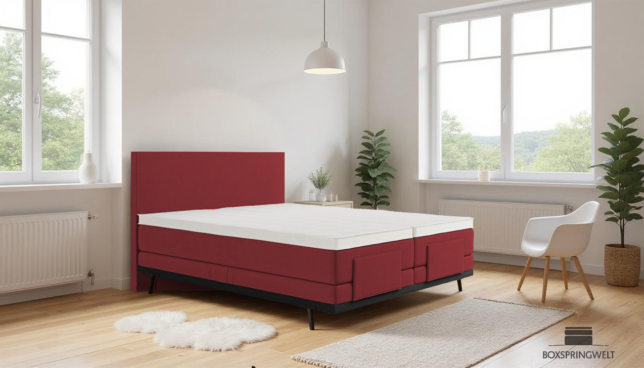 Boxpspringbett Mika in Board Rot