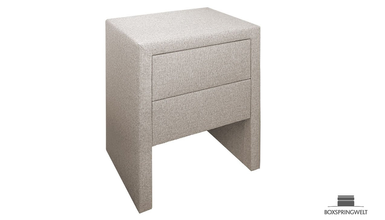 Web only Nachtkonsole in Naturel, 2 Schubladen