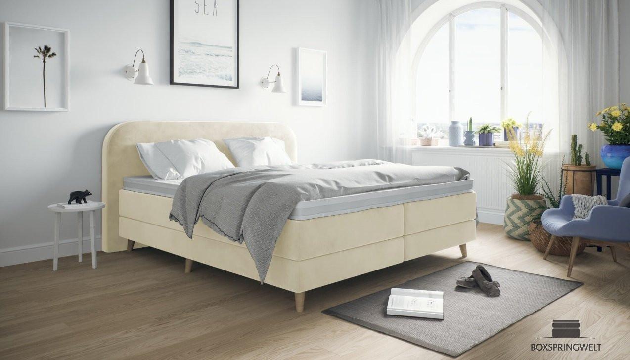 Boxspringbett Meghan in Adore Natural