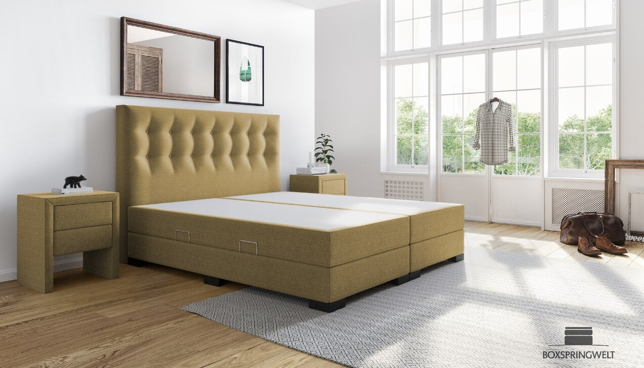 Boxspringbett Dalia in Board Olive