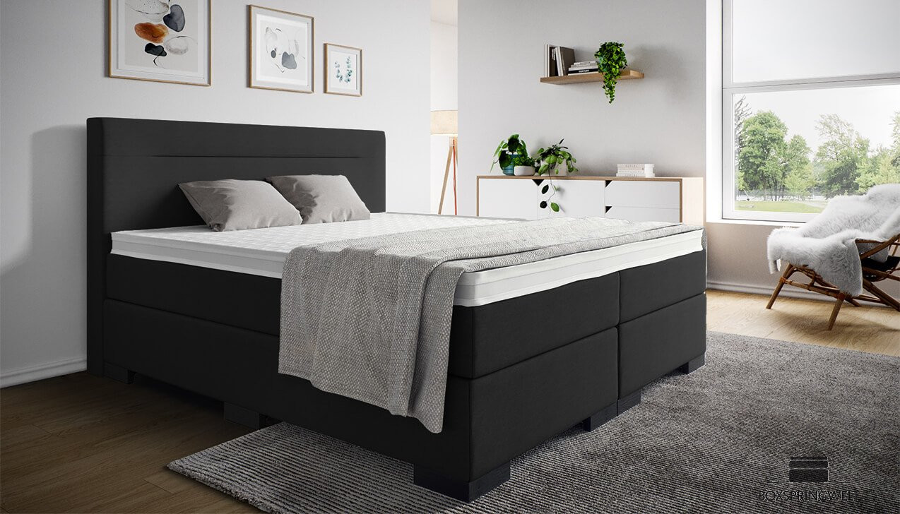 Boxspringbett Paul in Crush Onyx