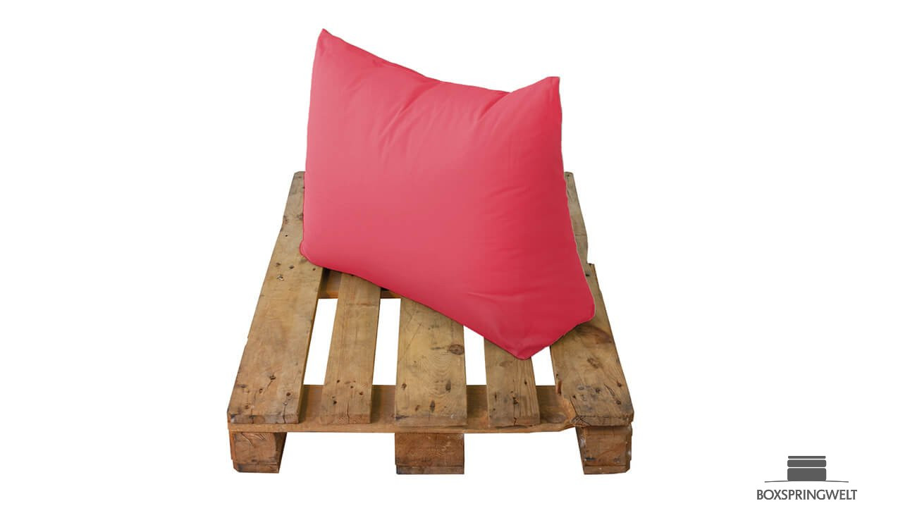 Rückenkissen „Leni“ in Himbeer