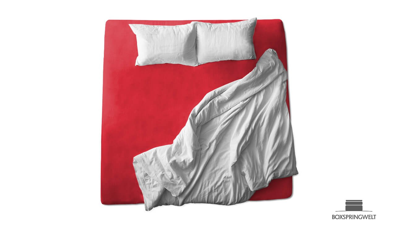 Schlaflux Jersey Spannbettlaken allFit in Rot