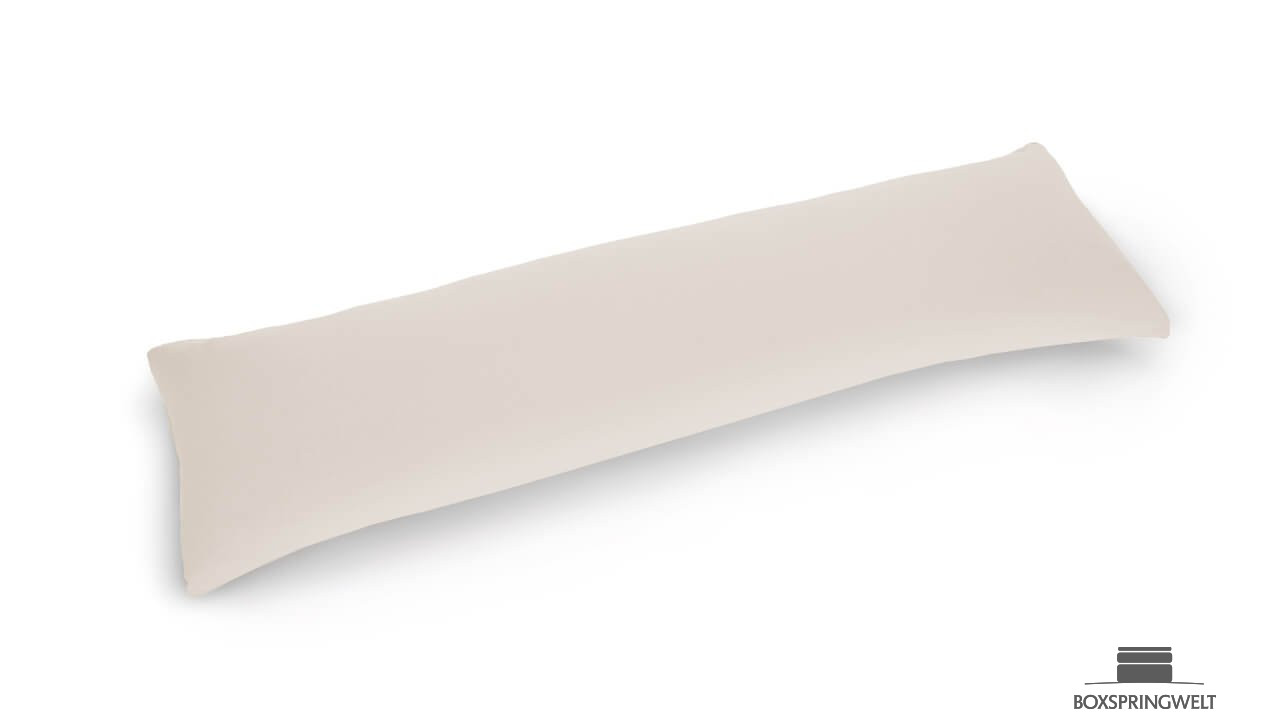 Seitenschläferkissen mit Bezug in Natur