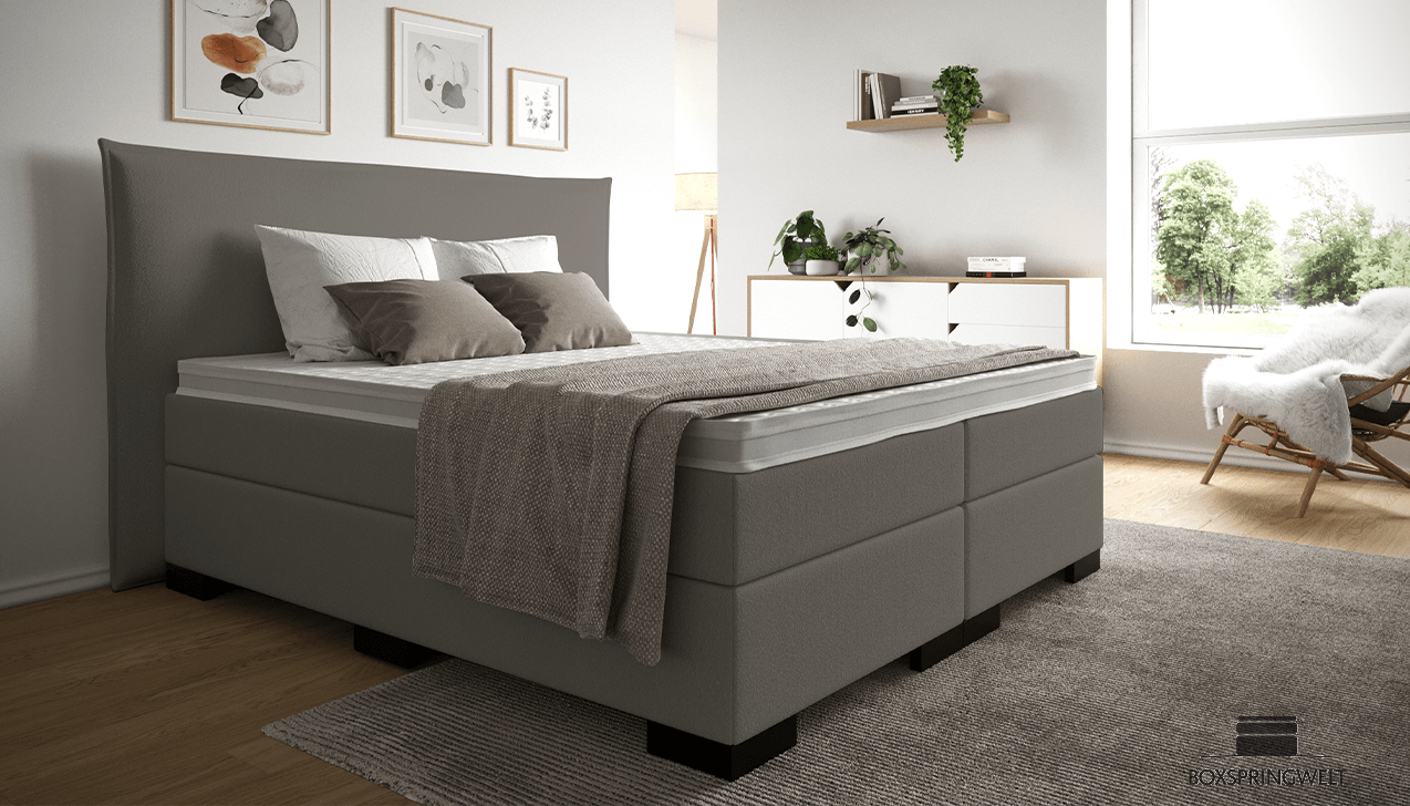 Boxspringbett Paul in Alpine Taupe