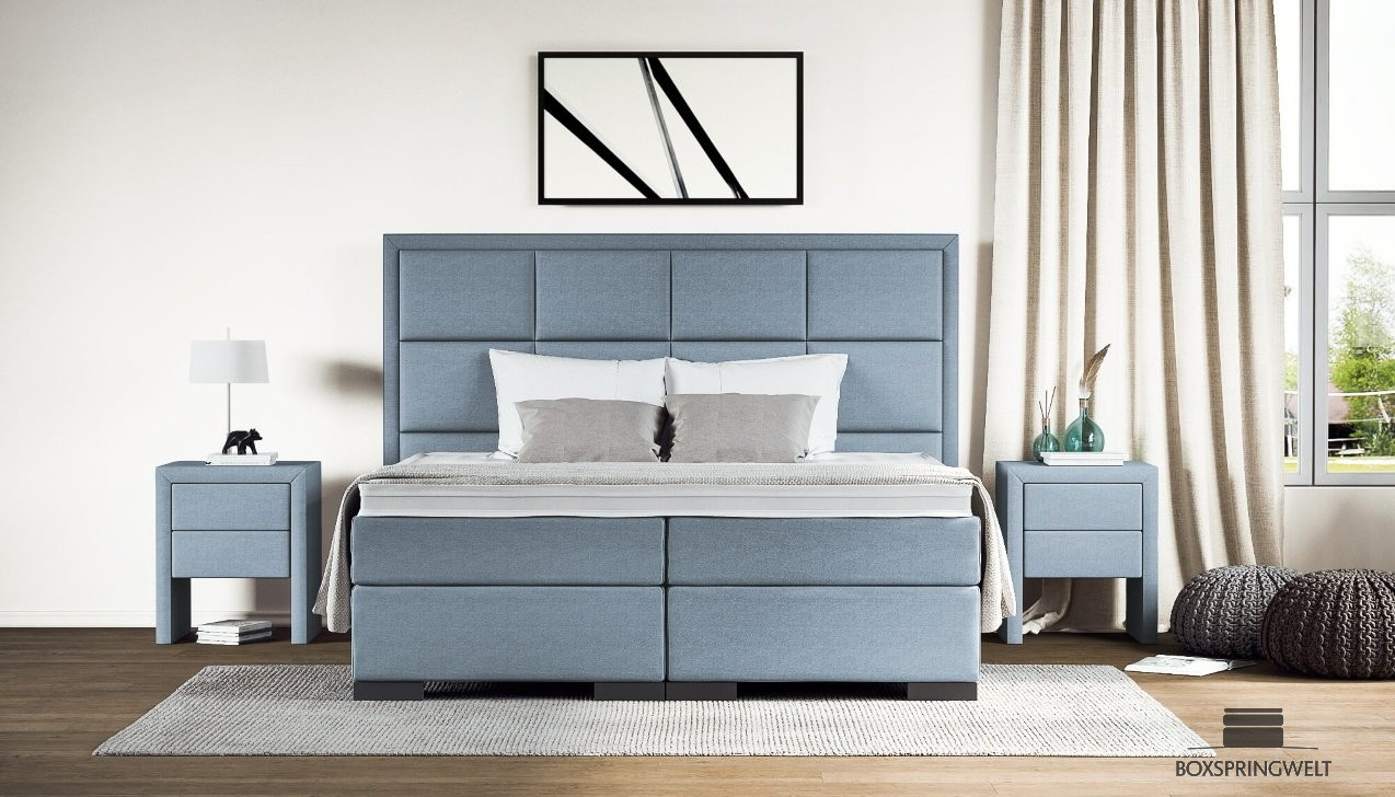 Boxspringbett Vincent in Luca Niagara