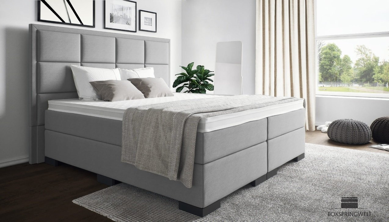 Boxspringbett Vincent in Mine Dolphin