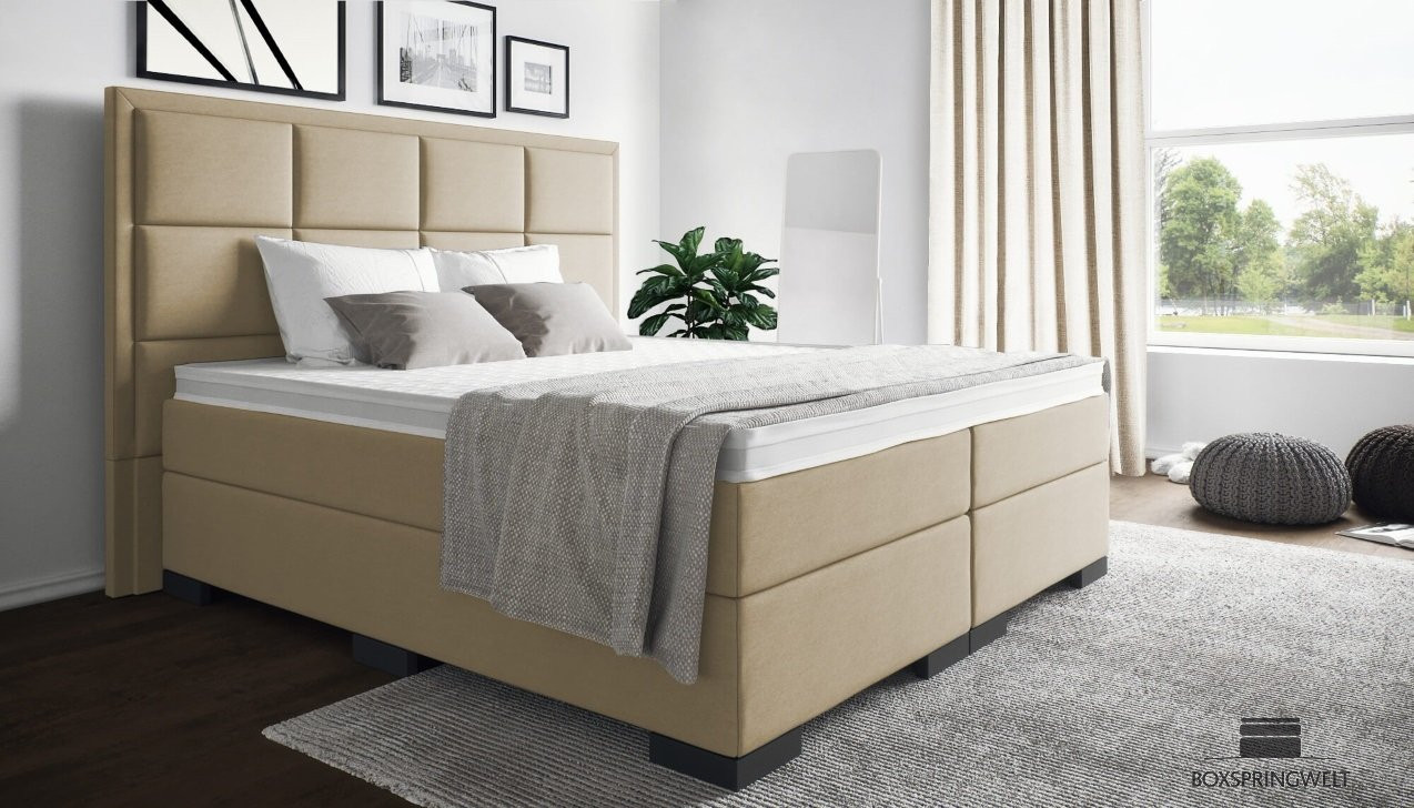 Boxspringbett Vincent in Mine Sand