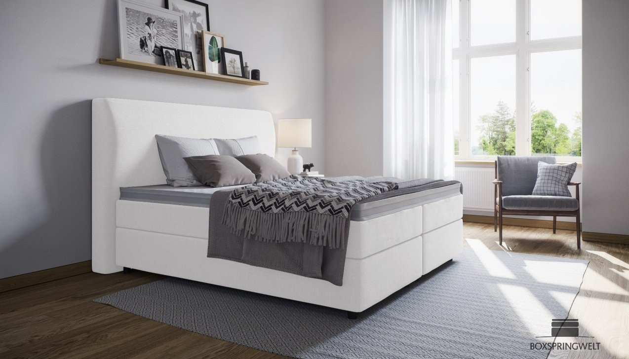 Boxspringbett Charlotte in Mine Weiß