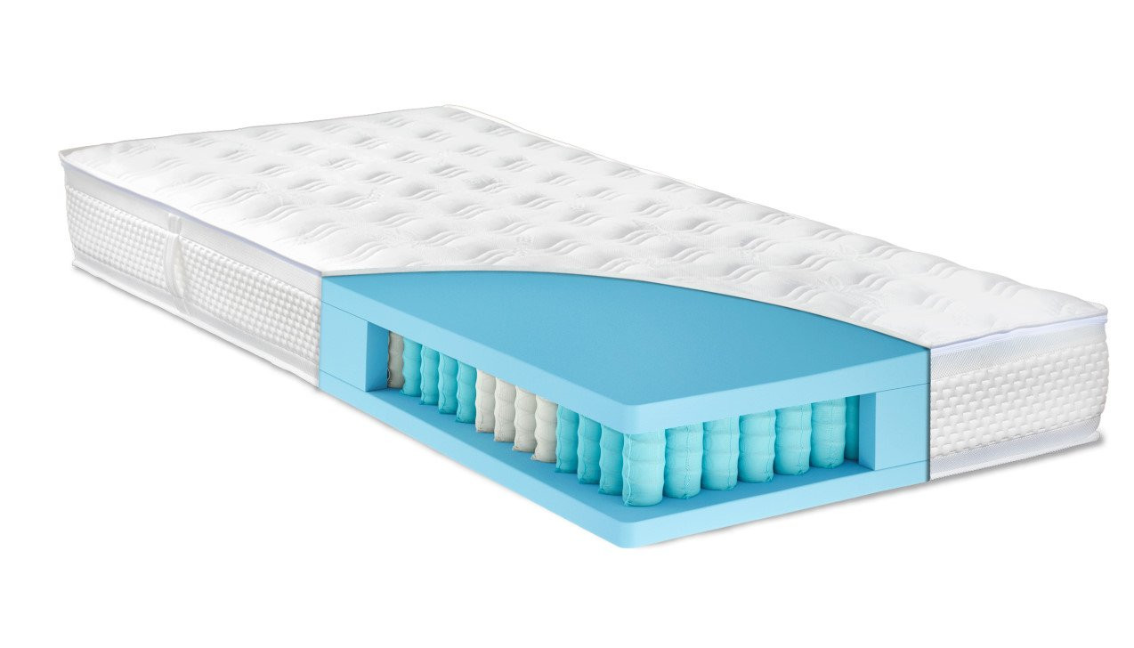 Je nach Härtegrad 260 oder 500 Taschenfedern pro m²