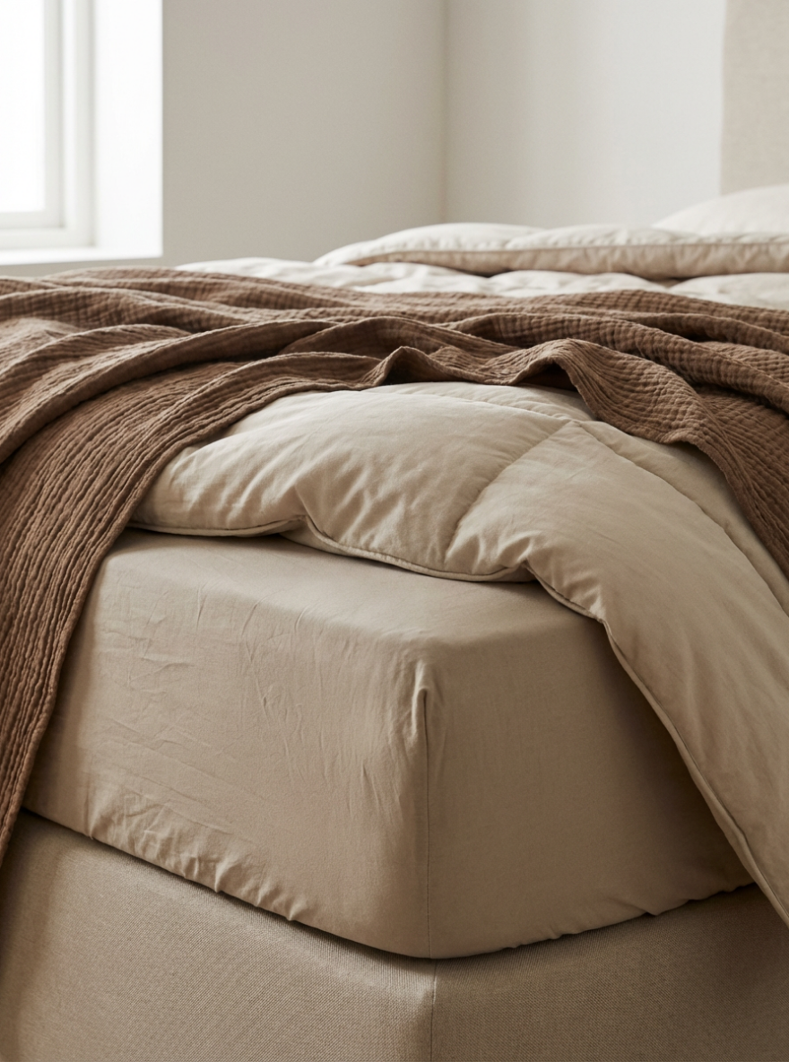 Set Spannbettlaken + Schonbezug