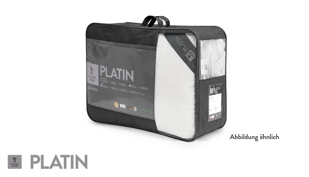 Daunendecke „Platin“ Extraleicht mit Verpackung