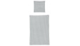 Sommerbettwäsche Tommi in Silber - Set aus Bettbezug und Kissenbezug 80x80 cm