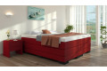 Boxspringbett Gustav ohne Kopfteil in Burgundy