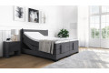 Boxspringbett Konrad mit Motor in Board Dunkelgrau