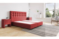 Boxspringbett Beatrix ohne Matratze 180 x 200 cm in Golf Burgundy