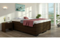 Boxspringbett Gustav ohne Kopfteil in Dunkelbraun