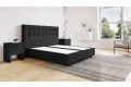 Boxspringbett Beatrix ohne Matratze 180 x 200 cm in Golf Graphite