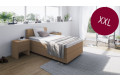 Boxspringbett XXL in Golf Hellbraun