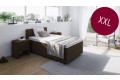 Boxspringbett XXL in Golf Dunkelbraun