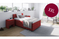 Boxspringbett XXL in Golf Burgundy
