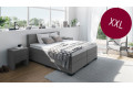 Boxspringbett XXL in Board Grau