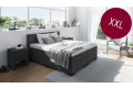 Boxspringbett XXL in Board Dunkelgrau