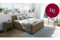 Boxspringbett XXL in Board Olive