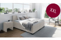 Boxspringbett XXL in Board Ecru