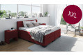 Boxspringbett XXL in Board Rot