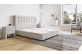 Boxspringbett Beatrix ohne Matratze 180 x 200 cm in Board Natur