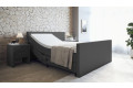 Boxspringbett Sven mit Motor in Dunkelgrau