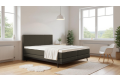 Boxpspringbett Mika in Soil Darkgrey
